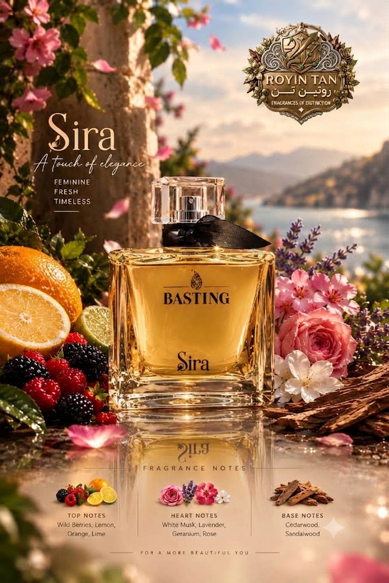 ادکلن زنانه باستینگ Sira (۱۰۰ میل) – رایحه گرم، گلی و میوهای