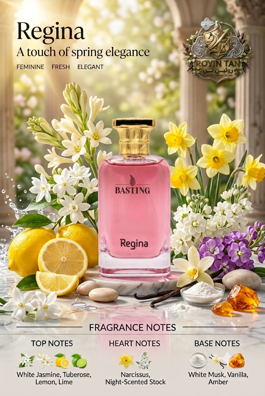 ادکلن زنانه باستینگ Regina (۱۰۰ میل) – رایحه لطیف، گلی و بهاری